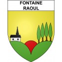 Fontaine-Raoul 41 ville sticker blason écusson autocollant adhésif