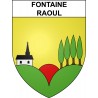 Fontaine-Raoul 41 ville sticker blason écusson autocollant adhésif