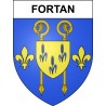 Fortan 41 ville sticker blason écusson autocollant adhésif