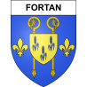 Pegatinas escudo de armas de Fortan adhesivo de la etiqueta engomada