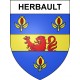 Pegatinas escudo de armas de Herbault adhesivo de la etiqueta engomada