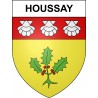 Pegatinas escudo de armas de Houssay adhesivo de la etiqueta engomada
