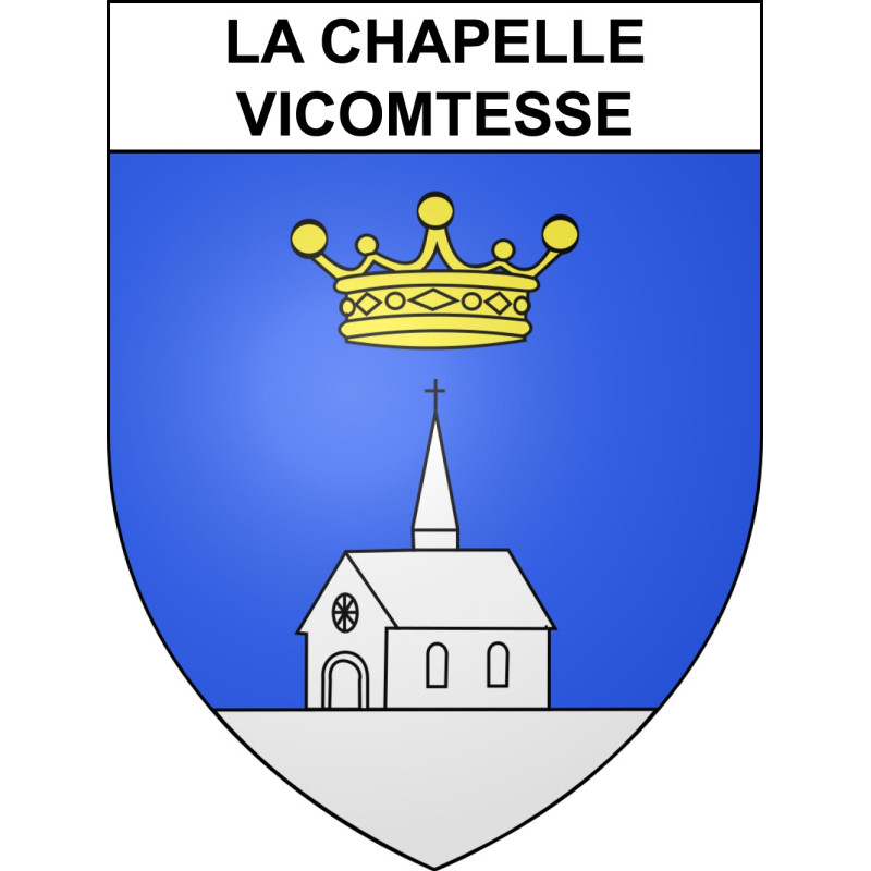 La Chapelle-Vicomtesse 41 ville sticker blason écusson autocollant adhésif