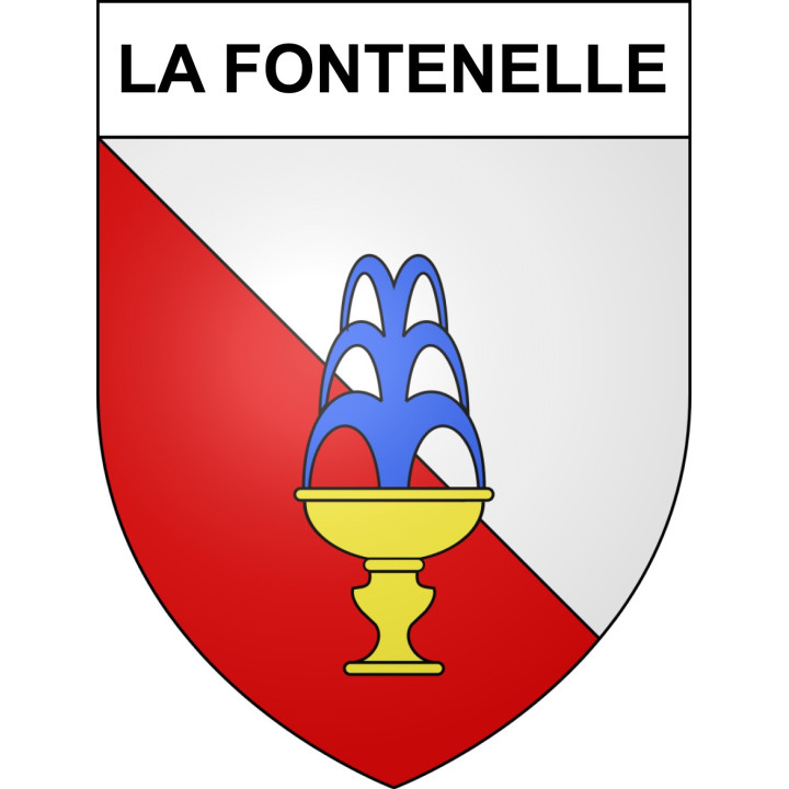 La Fontenelle Sticker wappen, gelsenkirchen, augsburg, klebender aufkleber