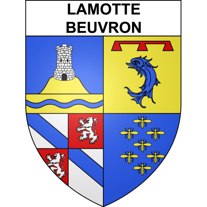Lamotte-Beuvron 41 ville sticker blason écusson autocollant adhésif