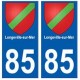 85 Longeville-sur-Mer ville autocollant plaque blason 