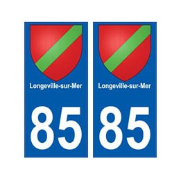 85 Longeville-sur-Mer ville autocollant plaque blason 