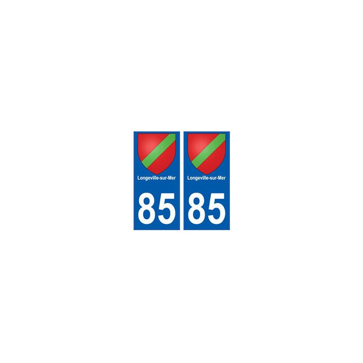 85 Longeville-sur-Mer ville autocollant plaque blason 