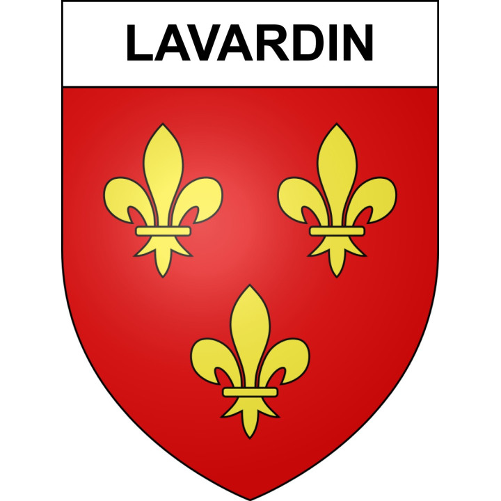 Lavardin 41 ville sticker blason écusson autocollant adhésif