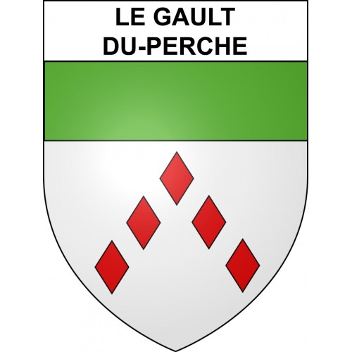 Le Gault-du-Perche Sticker wappen, gelsenkirchen, augsburg, klebender aufkleber