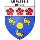Stickers coat of arms Le Plessis-Dorin adhesive sticker
