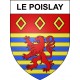 Pegatinas escudo de armas de Le Poislay adhesivo de la etiqueta engomada