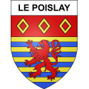 Stickers coat of arms Le Poislay adhesive sticker