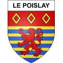 Le Poislay 41 ville sticker blason écusson autocollant adhésif