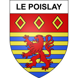 Le Poislay Sticker wappen, gelsenkirchen, augsburg, klebender aufkleber