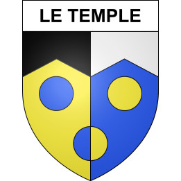 Le Temple Sticker wappen, gelsenkirchen, augsburg, klebender aufkleber