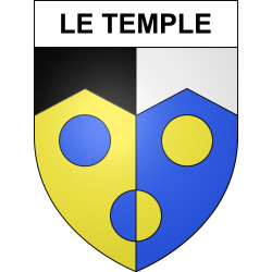 Le Temple Sticker wappen, gelsenkirchen, augsburg, klebender aufkleber