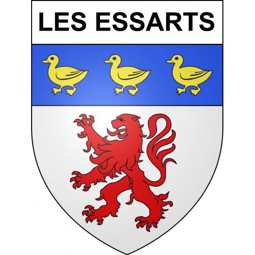 Stickers coat of arms Les Essarts adhesive sticker
