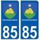 85 Notre-Dame-de-Monts ville autocollant plaque blason 