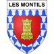 Les Montils 41 ville sticker blason écusson autocollant adhésif
