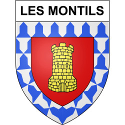 Les Montils Sticker wappen, gelsenkirchen, augsburg, klebender aufkleber