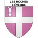 Les Roches-l'Évêque 41 ville sticker blason écusson autocollant adhésif