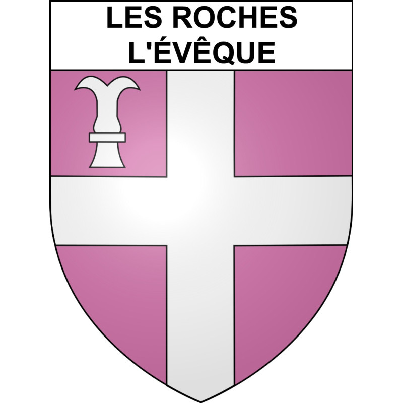 Adesivi stemma Les Roches-l'Évêque adesivo