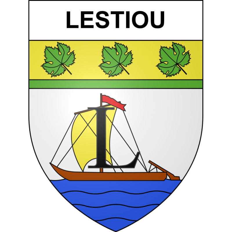 Lestiou 41 ville sticker blason écusson autocollant adhésif