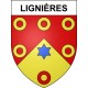 Lignières 41 ville sticker blason écusson autocollant adhésif