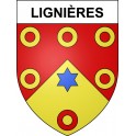 Lignières 41 ville sticker blason écusson autocollant adhésif
