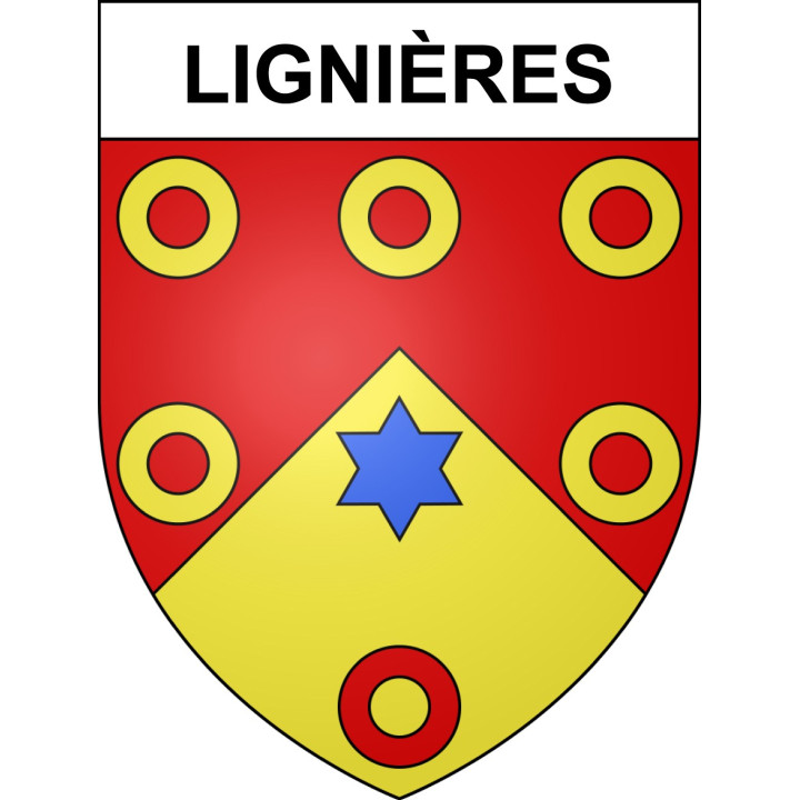 Stickers coat of arms Lignières adhesive sticker