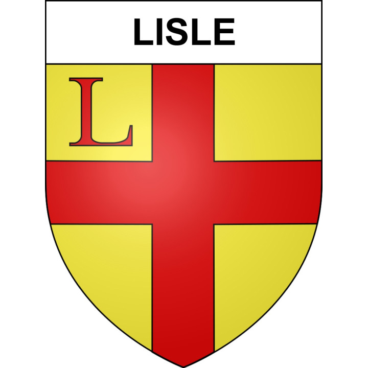 Stickers coat of arms Lisle adhesive sticker