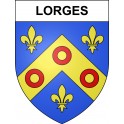 Pegatinas escudo de armas de Lorges adhesivo de la etiqueta engomada