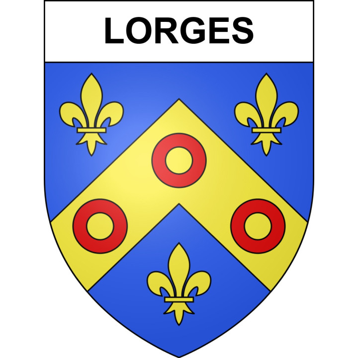 Lorges Sticker wappen, gelsenkirchen, augsburg, klebender aufkleber