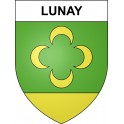 Pegatinas escudo de armas de Lunay adhesivo de la etiqueta engomada