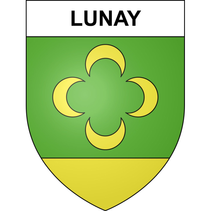 Lunay Sticker wappen, gelsenkirchen, augsburg, klebender aufkleber