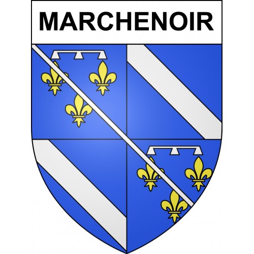 Marchenoir 41 ville sticker blason écusson autocollant adhésif