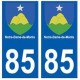 85 Notre-Dame-de-Monts ville autocollant plaque blason 