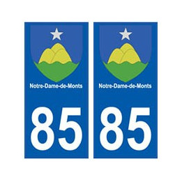 85 Notre-Dame-de-Monts ville autocollant plaque blason 