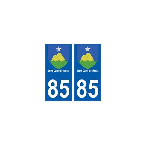 85 Notre-Dame-de-Monts ville autocollant plaque blason 