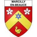Marcilly-en-Beauce 41 ville sticker blason écusson autocollant adhésif