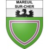 Pegatinas escudo de armas de Mareuil-sur-Cher adhesivo de la etiqueta engomada