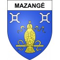 Stickers coat of arms Mazangé adhesive sticker