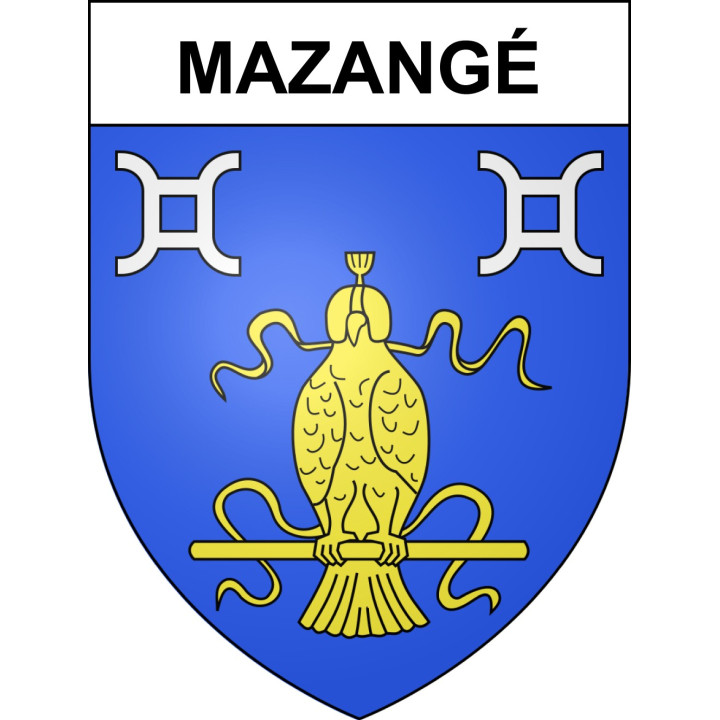 Stickers coat of arms Mazangé adhesive sticker