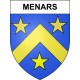 Pegatinas escudo de armas de Menars adhesivo de la etiqueta engomada