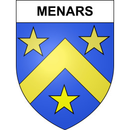 Stickers coat of arms Menars adhesive sticker