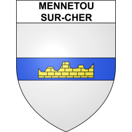 Stickers coat of arms Mennetou-sur-Cher adhesive sticker