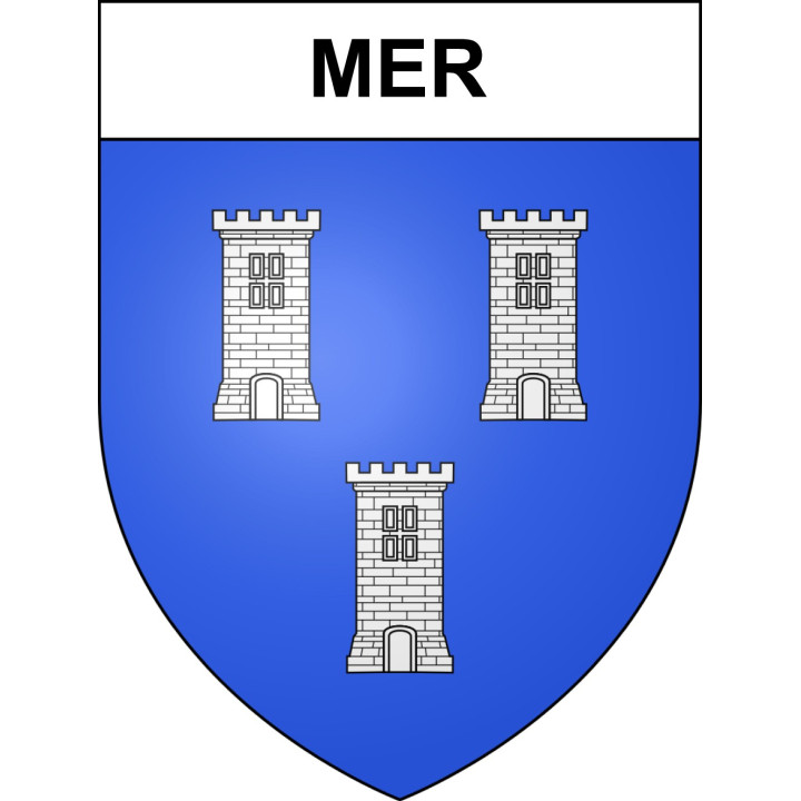 Pegatinas escudo de armas de Mer adhesivo de la etiqueta engomada