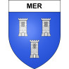 Pegatinas escudo de armas de Mer adhesivo de la etiqueta engomada
