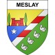Pegatinas escudo de armas de Meslay adhesivo de la etiqueta engomada